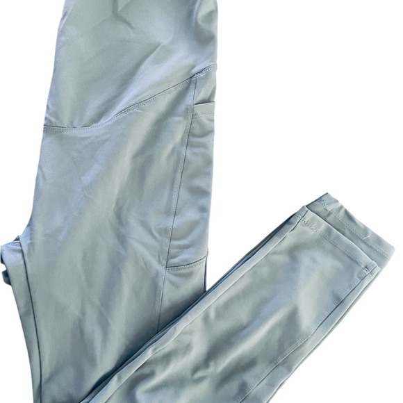 Pants - Light Blue maternity Athletic Leggings